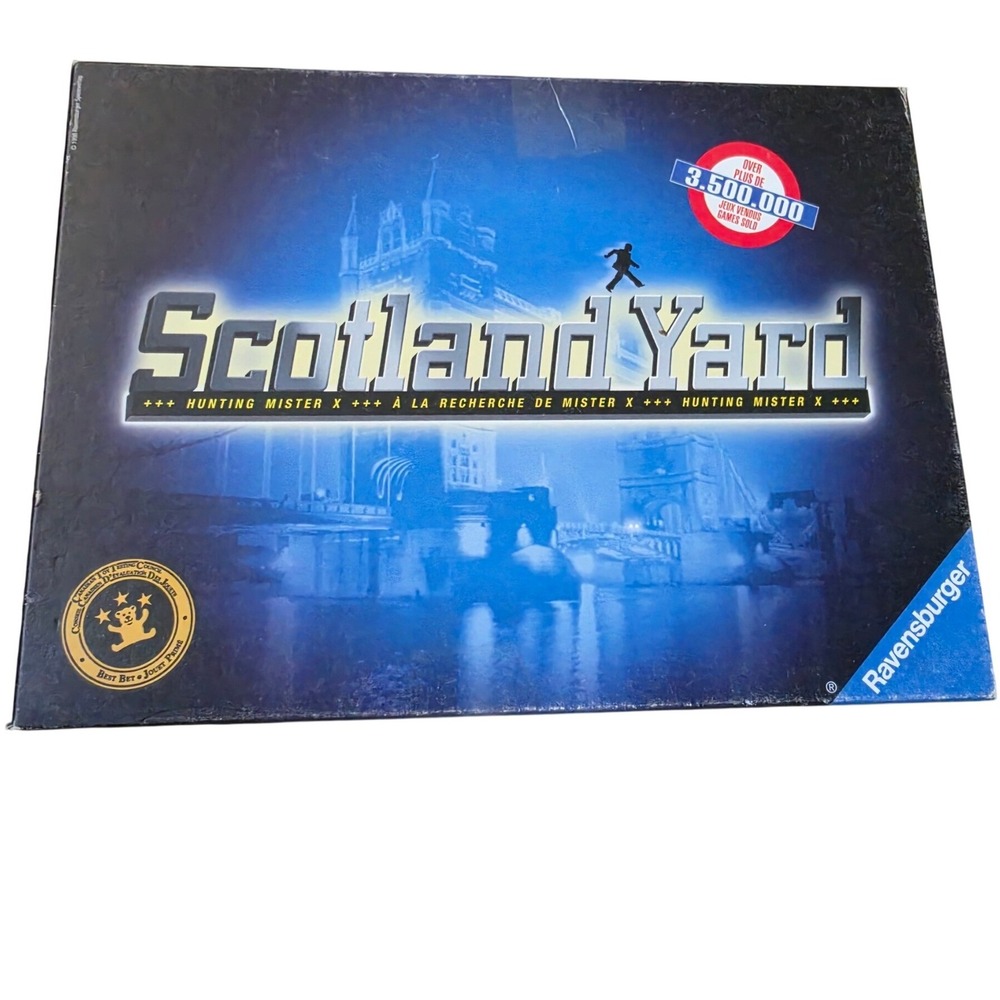 Ravensburger Scotland Yard Board Game 1998 London Strategy Hunting Mister X 2615